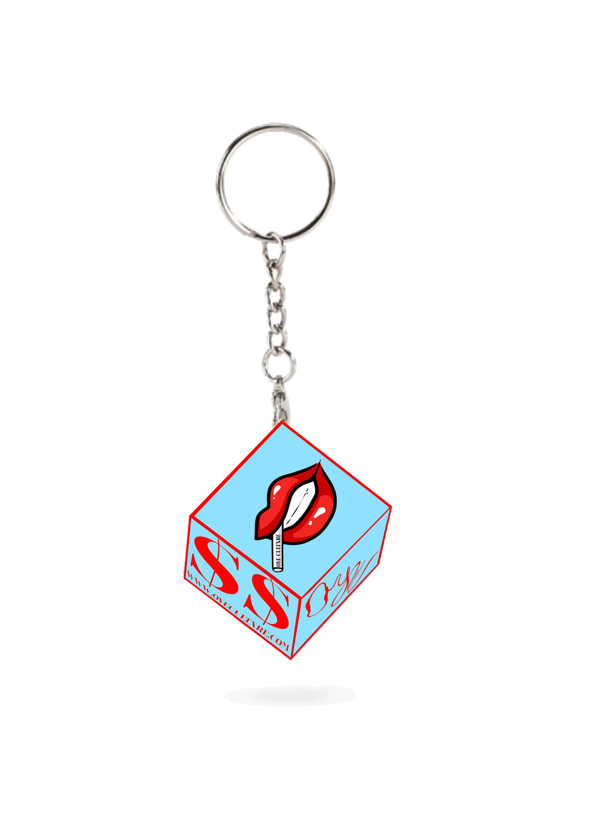 MINI BLUE CUBE (KEYRING)