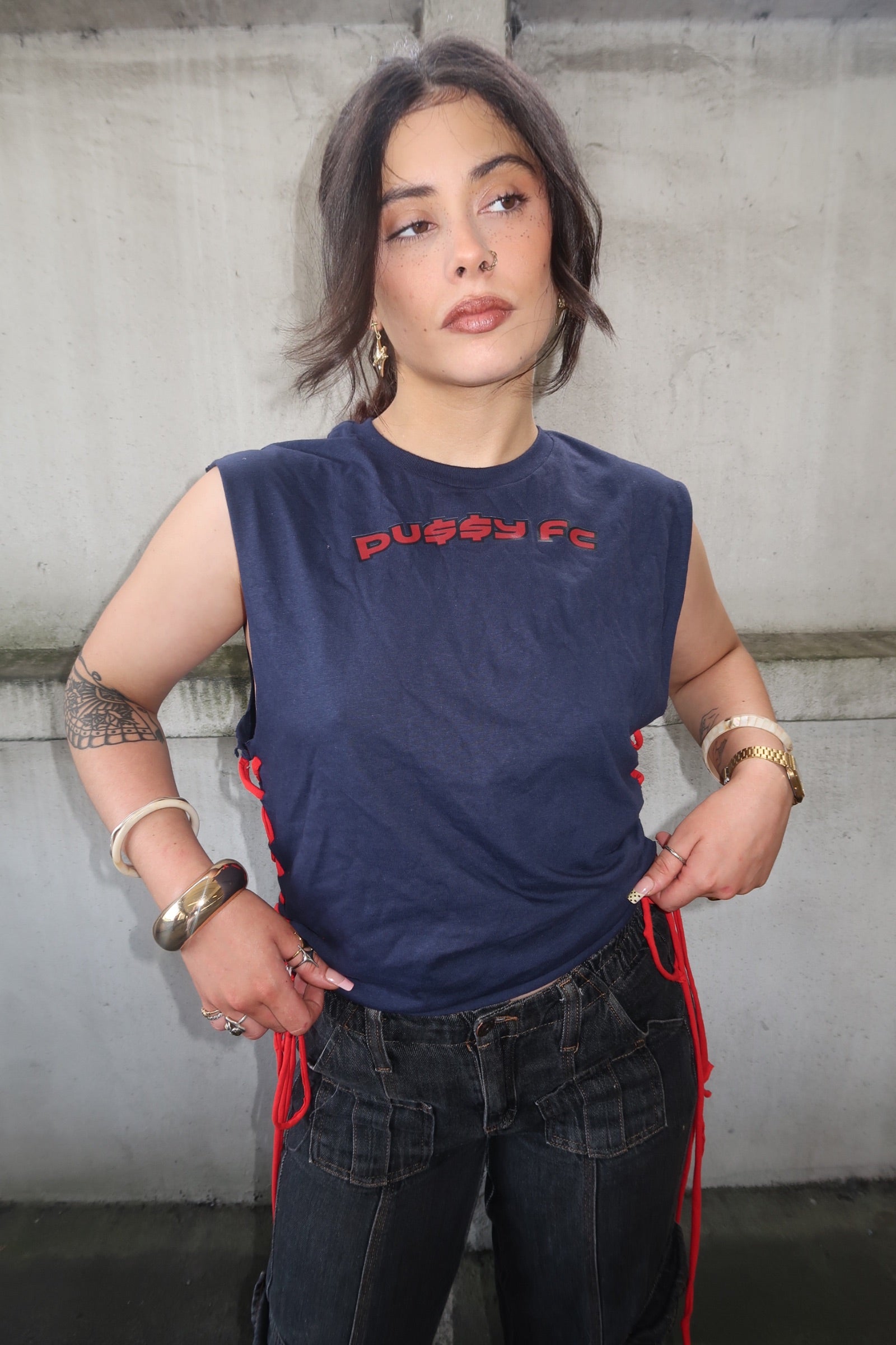 OYE REWORKED FC™ NAVY TEE LACED
