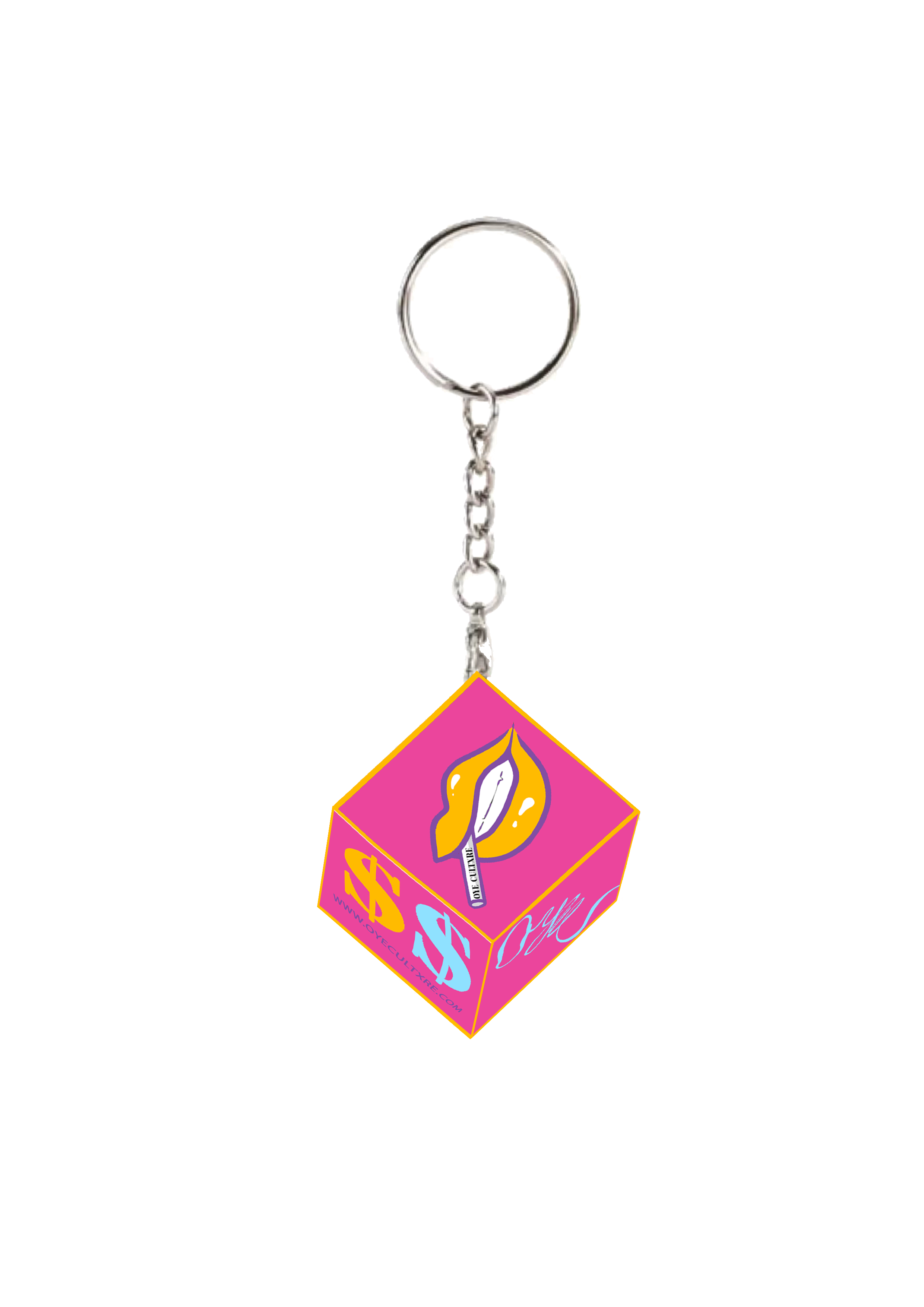 MINI PINK CUBE (KEYRING)